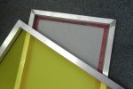 590 x 790mm 2nd hand frames with brand new yellow mesh