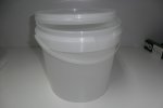 10 pack of 4 ltr plastic buckets with lids