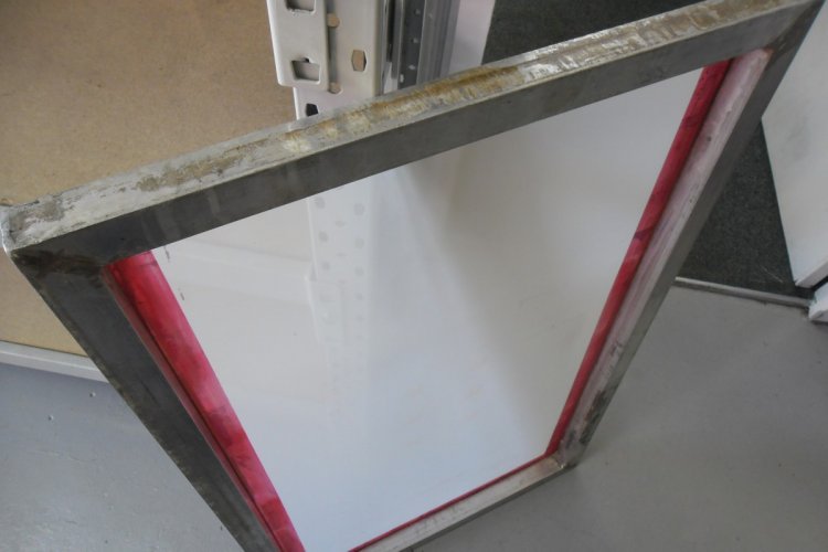 690mm x 890mm 2nd Hand Frame with brand New White Mesh