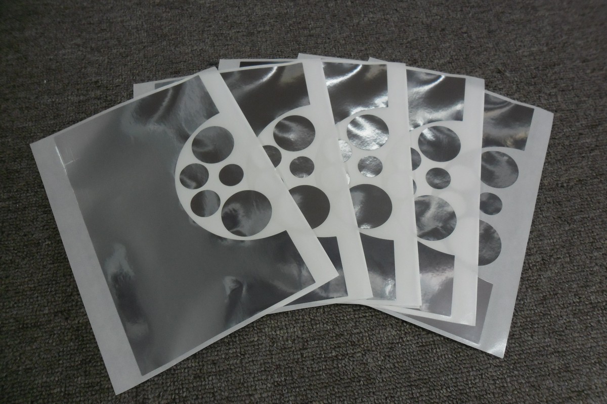 Silver Mylar for patching up holes in screens